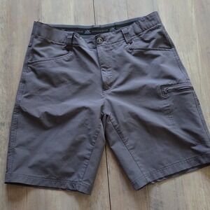 Zeroxposur Gray Travel Series Shorts Men Sz 34 (9" Inseam) Model P87330S